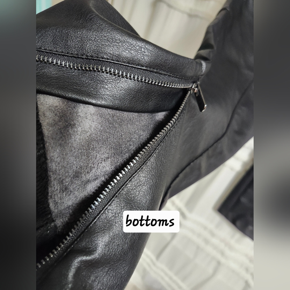New Black Faux Leather Pants. - Picture 10 of 16